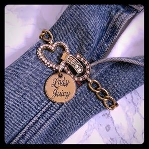 Juicy Couture “Lady Juicy” Gold Clasp Bracelet
